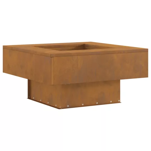  Tűzrakóhely, 60x60x30 cm, Viharvert Acél