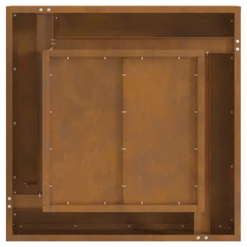  Tűzrakóhely, 60x60x30 cm, Viharvert Acél