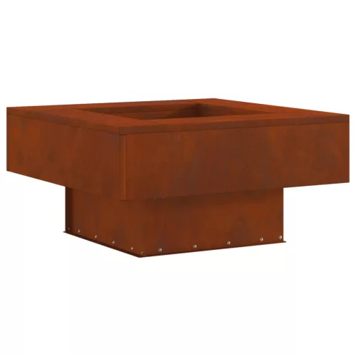  Tűzrakó Barna 80 x 80 x 40 cm Időjárásálló acél