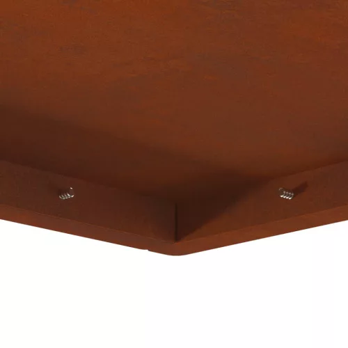  Tűzrakó Barna 80 x 80 x 40 cm Időjárásálló acél