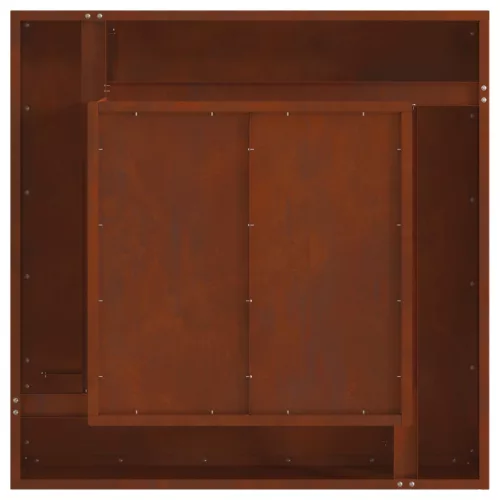  Tűzrakó Barna 80 x 80 x 40 cm Időjárásálló acél