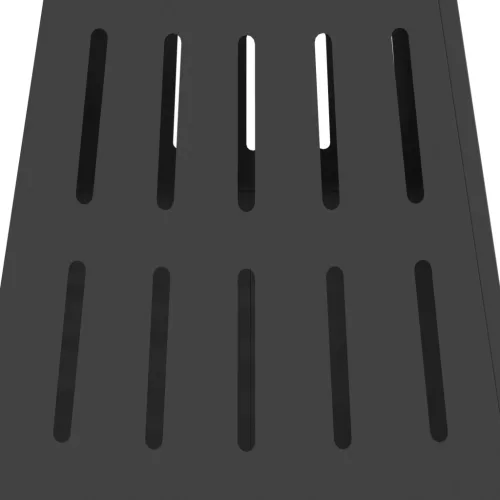  Négyzet alakú Fekete 50x50x70 cm Acél Tűzrakó tűzhely