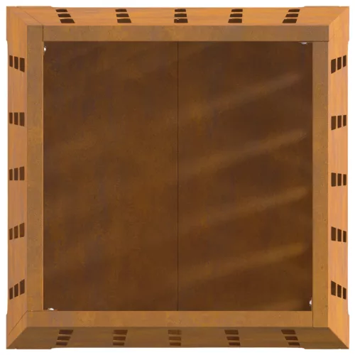 Tűzrakóhely Négyzetes 50x50x70 cm Időjárásálló Acél