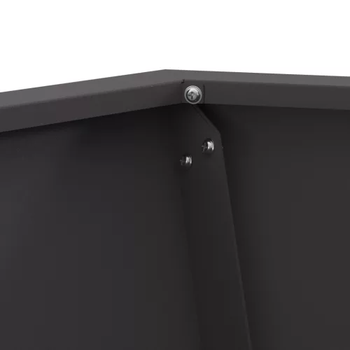  Hexagonális Tűzrakó Fekete 50x50x40 cm Acél