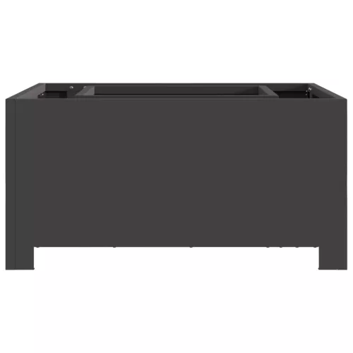  Tűzrakóhely Négyzetes Fekete 60x60x30 cm Acél