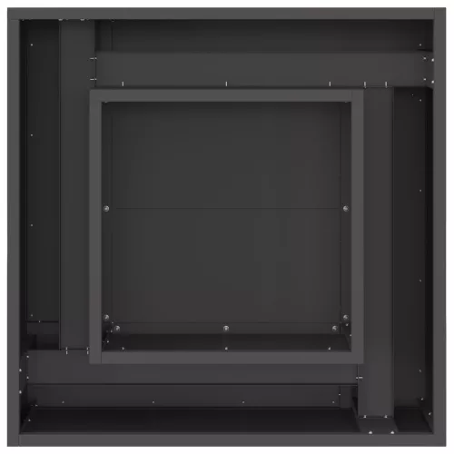  Tűzrakóhely Négyzetes Fekete 60x60x30 cm Acél