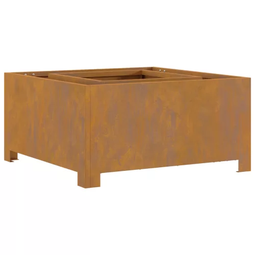  Tűzrakóhely Négyzet 60x60x30 cm Időjárásálló Acél