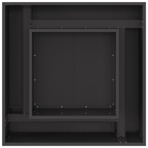  Tűzrakóhely Négyzet Fekete 80x80x40 cm Acél