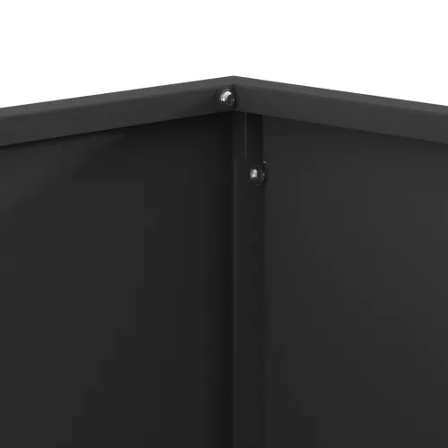  Tűzrakóhely Négyzet Fekete 80x80x40 cm Acél