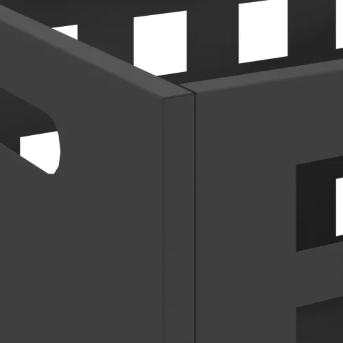  Tűzrakóhely Téglalap alakú Fekete 50x30x40 cm Acél