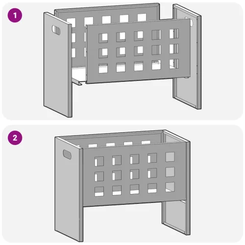  Tűzrakóhely Téglalap alakú Fekete 50x30x40 cm Acél