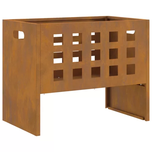  Téglalap alakú Tűzrakó 50x30x40 cm Időjárásálló Acél