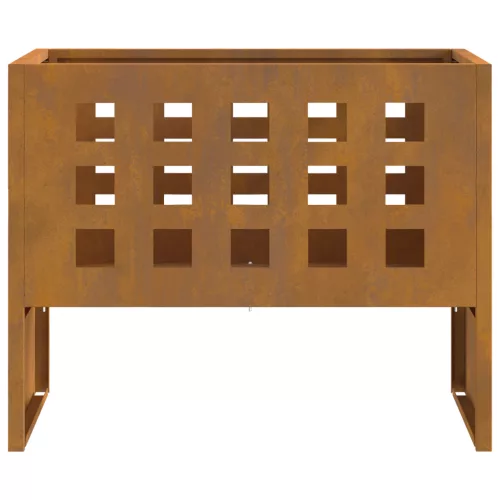  Téglalap alakú Tűzrakó 50x30x40 cm Időjárásálló Acél