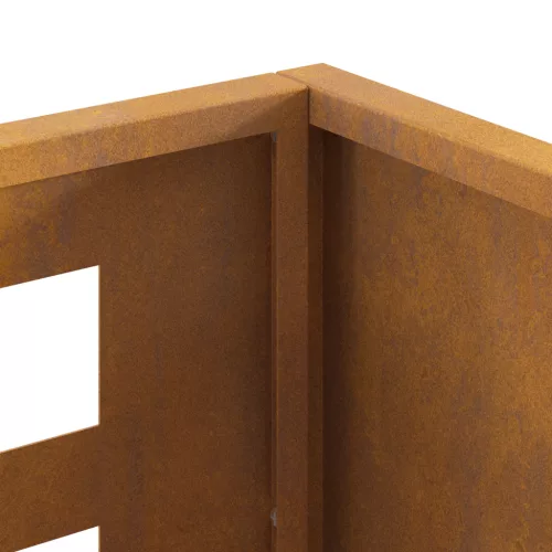  Téglalap alakú Tűzrakó 50x30x40 cm Időjárásálló Acél