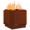  Füstmentes Tűzhely Barna 58 x 58 x 51 cm Időjárásálló acél