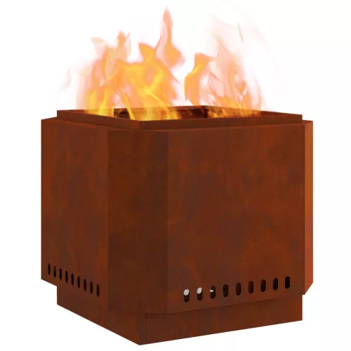  Füstmentes Tűzhely Barna 58 x 58 x 51 cm Időjárásálló acél