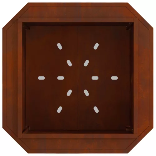  Füstmentes Tűzhely Barna 58 x 58 x 51 cm Időjárásálló acél