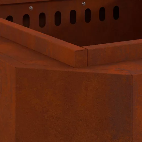  Füstmentes Tűzhely Barna 58 x 58 x 51 cm Időjárásálló acél