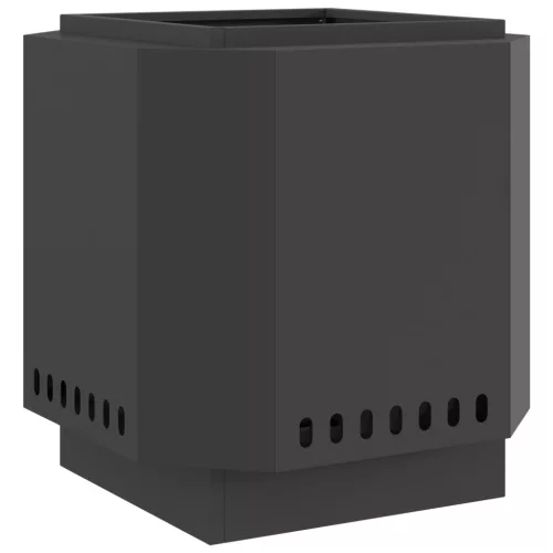  Füstmentes Tűzhely Fekete 48x48x51 cm Acél