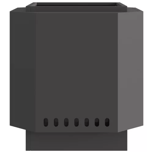  Füstmentes Tűzhely Fekete 48x48x51 cm Acél