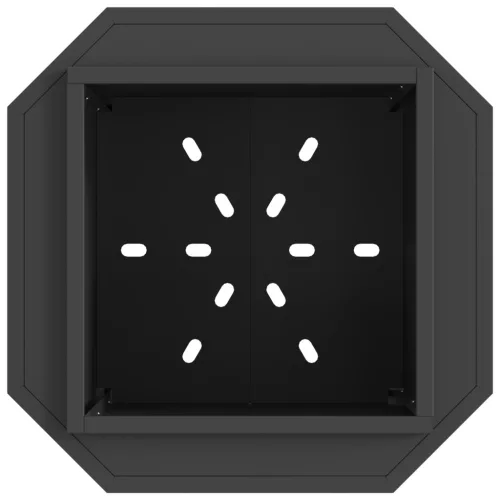  Füstmentes Tűzhely Fekete 48x48x51 cm Acél