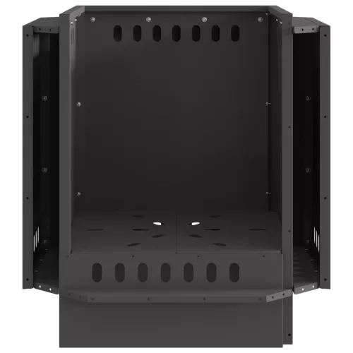  Füstmentes Tűzhely Fekete 48x48x51 cm Acél