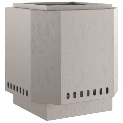  Füstmentes Tűzrakóhely 48x48x51 cm Esőálló Acél