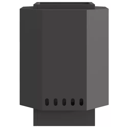  Füstmentes Tűzrakóhely Fekete 38x38x51 cm Acél