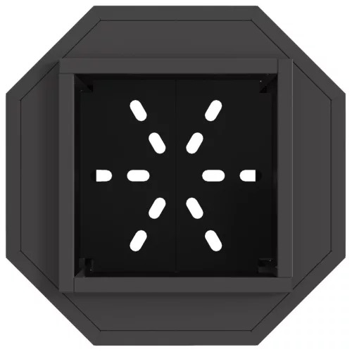  Füstmentes Tűzrakóhely Fekete 38x38x51 cm Acél