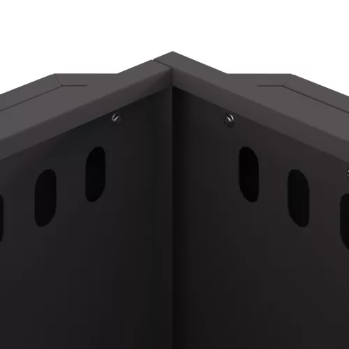  Füstmentes Tűzrakóhely Fekete 38x38x51 cm Acél