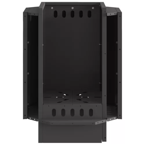  Füstmentes Tűzrakóhely Fekete 38x38x51 cm Acél