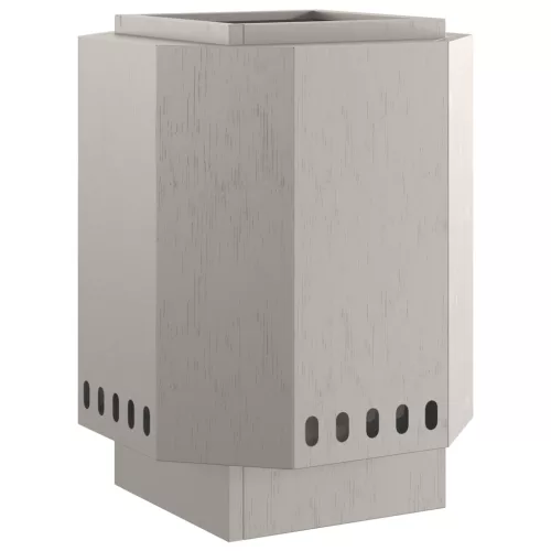  Füstmentes Tűzrakóhely 38x38x51 cm Esőálló Acél