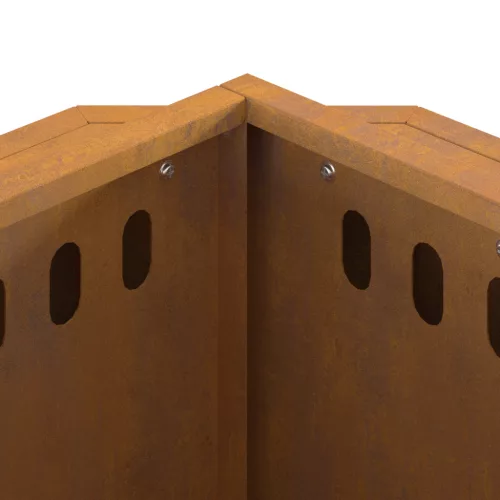  Füstmentes Tűzrakóhely 38x38x51 cm Esőálló Acél