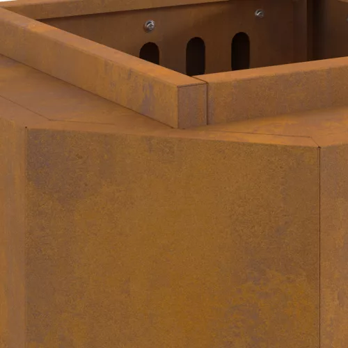  Füstmentes Tűzrakóhely 38x38x51 cm Esőálló Acél