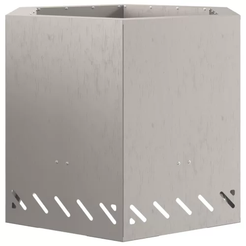  Füstmentes Tűzrakóhely Hatszögletű 58x58x51 cm Viharvert Acél