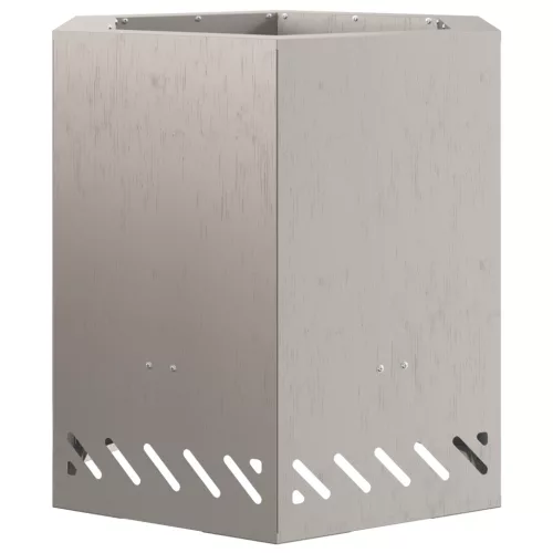  Füstmentes Tűzhely Hatszögletű 48x48x51 cm Időjárásálló Acél