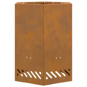    Füstmentes Tűzrakóhely Hatszögletű 38x38x51 cm Időjárásálló Acél