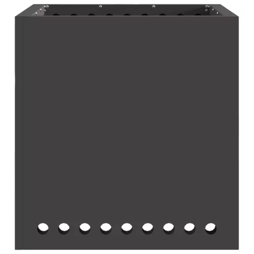  Füstmentes Tűzrakóhely Négyzet Fekete 48x48x50 cm Acél