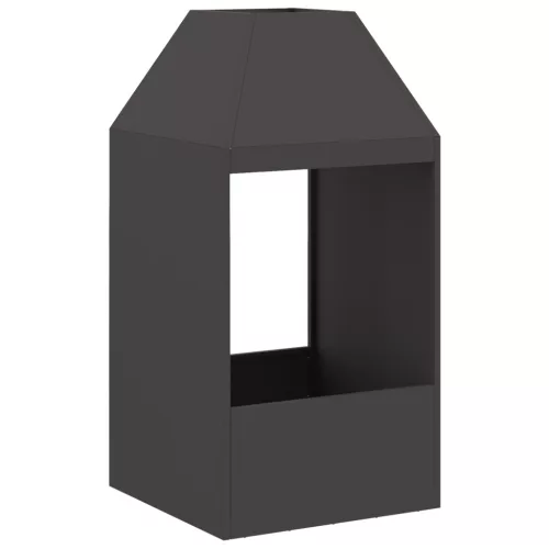  Tűzrakóhely Fekete 50x50x100 cm Acél