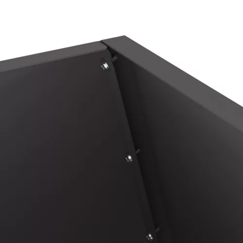  Fekete tüzelőhely 50x50x100 cm acél