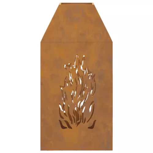  Tűzrakó 50x50x100 cm Esőálló Acél