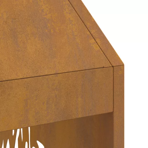  Tűzrakó 50x50x100 cm Esőálló Acél