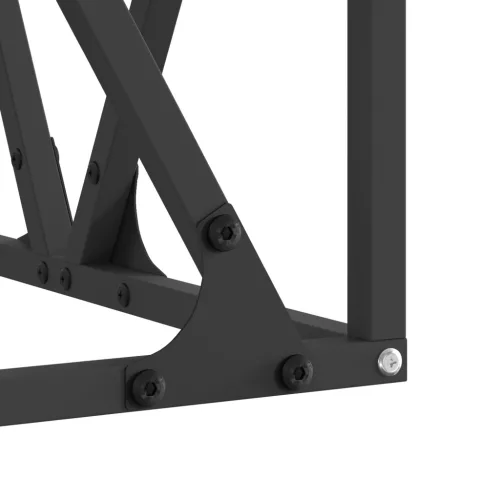  Tűzrakóhely Négyzet Fekete 50x50x35 cm Acél