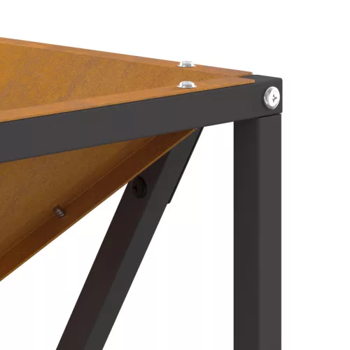  Négyzetes Tűzrakó 50x50x35 cm Időjárásálló Acél