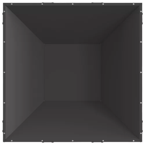  Négyzetes Tűzhely Fekete 80x80x40 cm Acél