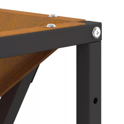  Tűzrakóhely Négyzetes 80x80x40 cm Időjárásálló Acél