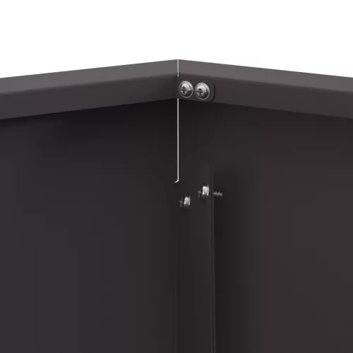  Tűzrakóhely Hatszögletű Fekete 75x75x28 cm Acél