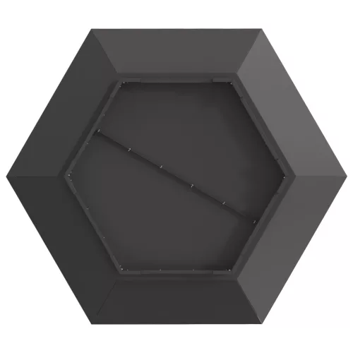  Tűzrakóhely Hatszögletű Fekete 100x100x28 cm Acél