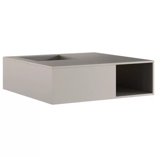  Tűzrakóhely Fatárolóval 100x100x30 cm Viharvert Acél