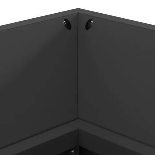  Tűzrakóhely Kunyhóval Fekete 160x45x35 cm Acél